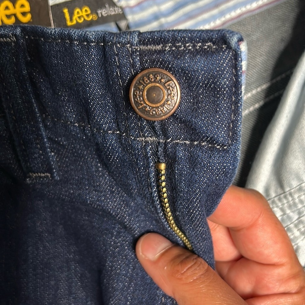 Lee Tapered Leg Blue Jeans - Picture 6 of 11